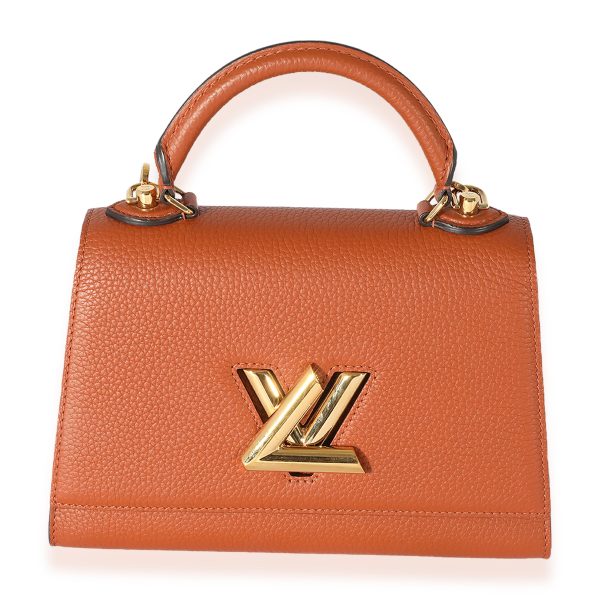 125689 fv Louis Vuitton Caramel Taurillon Twist One Handle PM