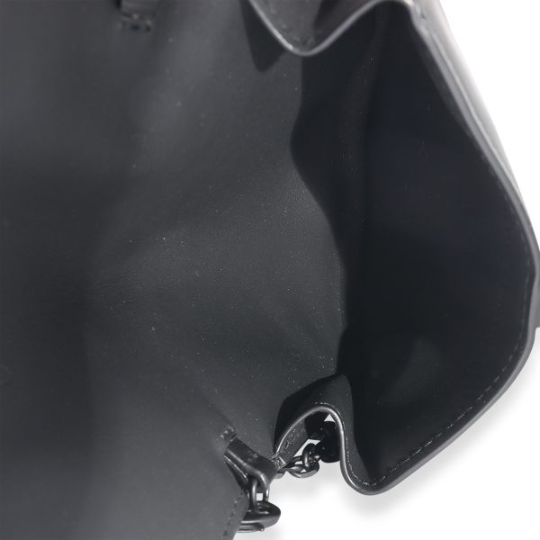 125701 ad2 Dior Black Ultra Matte Calfskin Saddle Belt Pouch