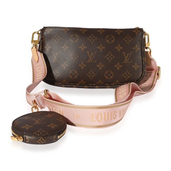 125726 stamp Louis Vuitton Rose Clair Monogram Multi Pochette