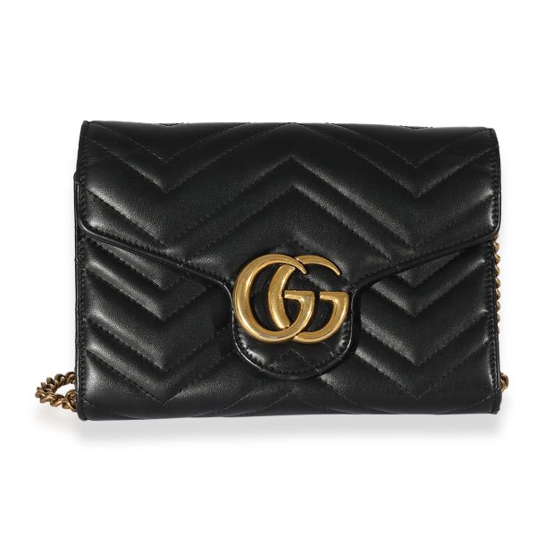 125834 fv 6d92e5d8 cfdd 4217 84b1 63e07d749520 Gucci Black Matelassé GG Marmont Mini Bag