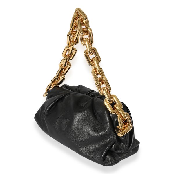 125892 sv beb6d330 da2f 4e0e a68d ae4d88524506 Bottega Veneta Black Lambskin Chain Pouch