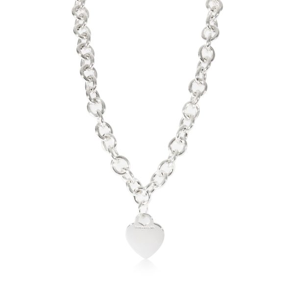 125903 fv Tiffany Co Fashion Heart Tag Necklace in Sterling Silver