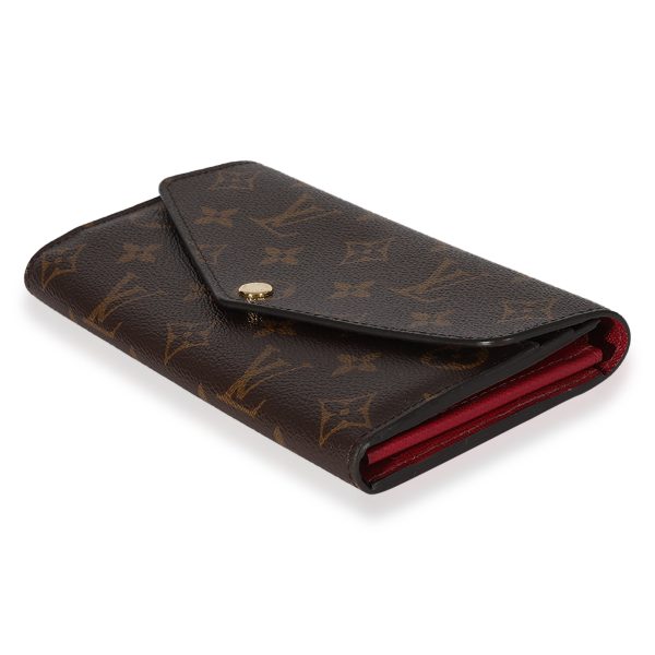 125911 clasp Louis Vuitton Monogram Canvas Sarah Wallet