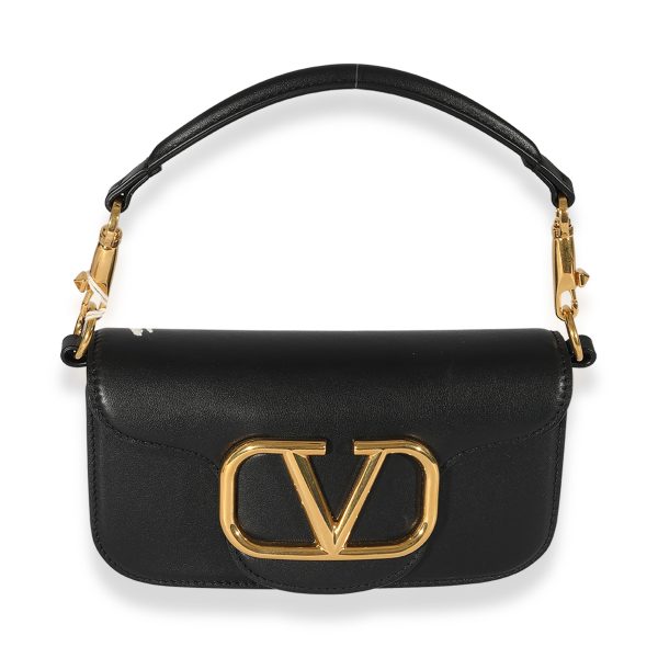 125923 fv Valentino Black Calfskin Small Loco Bag