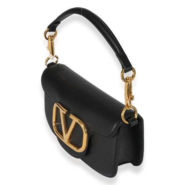 125923 sv Valentino Black Calfskin Small Loco Bag