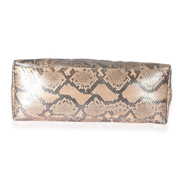 125948 box 6eb4f7b4 f725 4774 a597 d32ef992c766 Gucci Metallic Python Medium Soho Chain Shoulder Bag