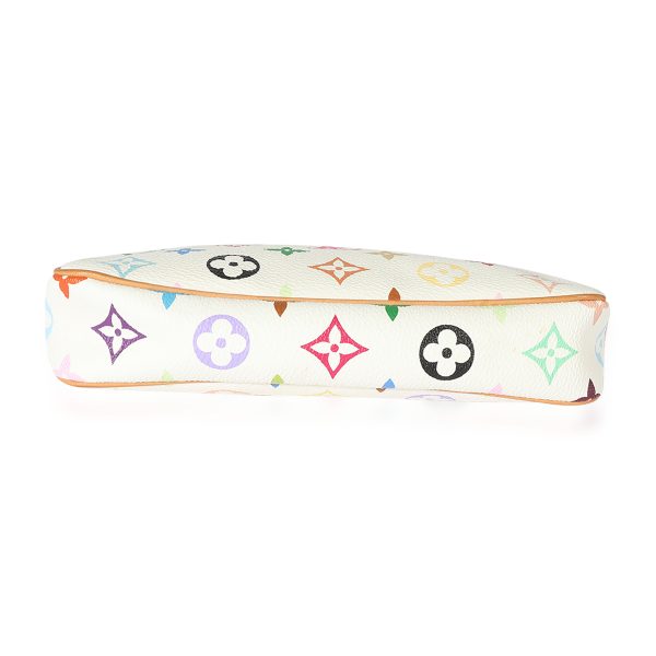 126292 stamp Louis Vuitton White Monogram Multicolore Pochette