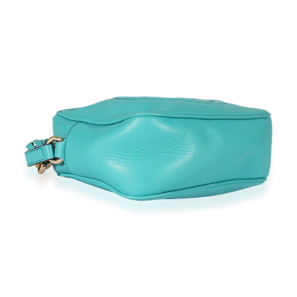 126298 box Gucci Teal Leather Soho Disco Bag