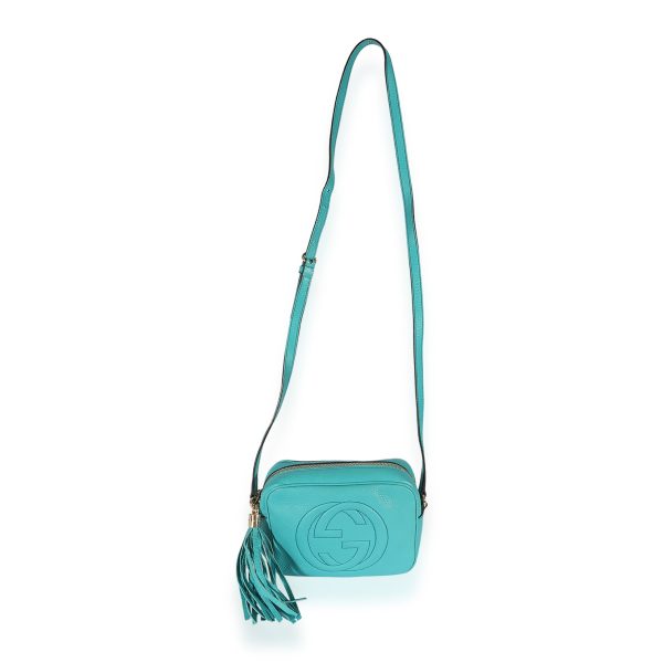 126298 bv Gucci Teal Leather Soho Disco Bag