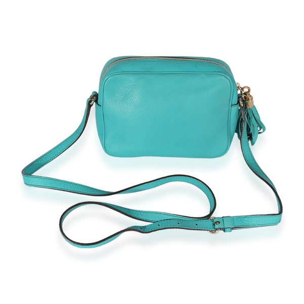 126298 pv Gucci Teal Leather Soho Disco Bag