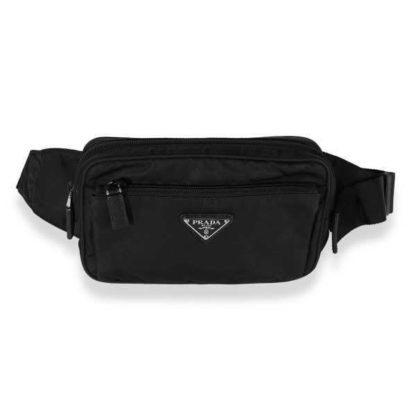 126299 fv b317f7a0 19b1 4586 8c62 bc8aec2ee9cc Prada Black Re Nylon Belt Bag