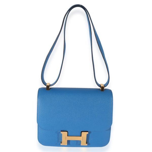 126321 fv Herm√®s Bleu Zellige Epsom Constance 24