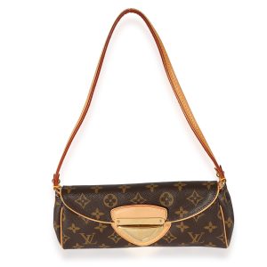 126486 fv Louis Vuitton Venus Shoulder Bag Canvas Monogram BrownNavy