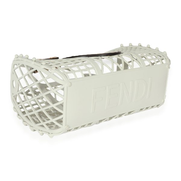 126535 clasp Fendi White Recycled Plastic Small Basket Bag