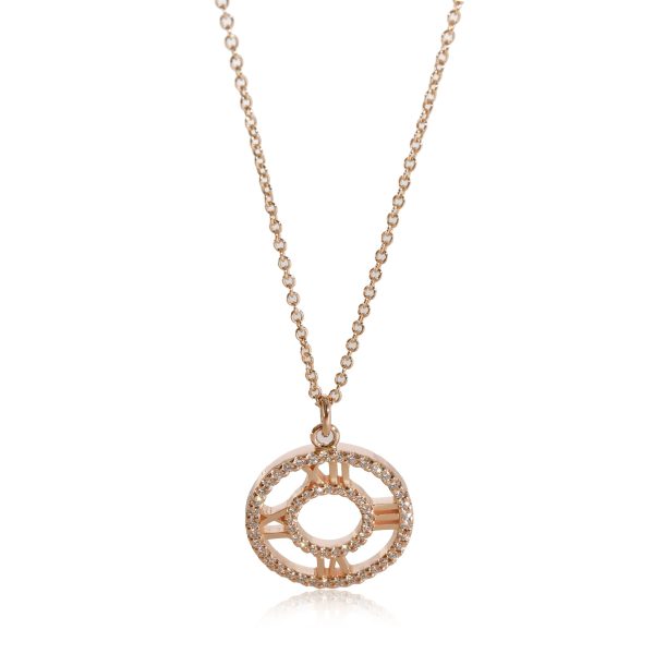 127356 fv 1b55dead f336 436e 9eef 1e7b532b62e6 Tiffany Co Atlas Diamond Pendant in 18k Rose Gold 024 Ctw on a Chain