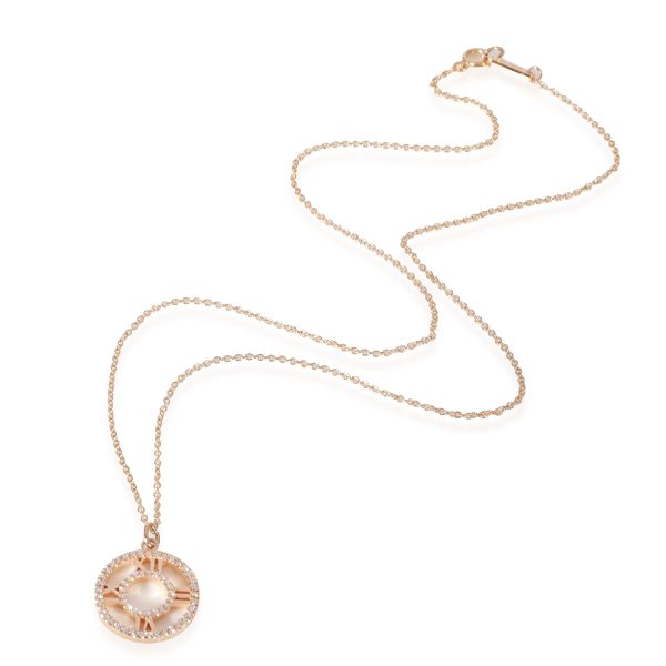 127356 pv f5b3f813 e363 422a 8b80 8c649db41769 Tiffany Co Atlas Diamond Pendant in 18k Rose Gold 024 Ctw on a Chain