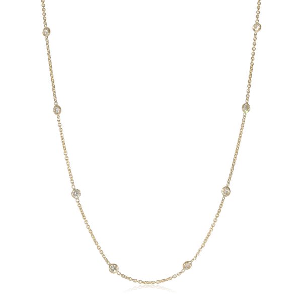 127394 fv Diamonds by the Yard Necklace in 14K Yellow Gold 105 CTW G HSI2