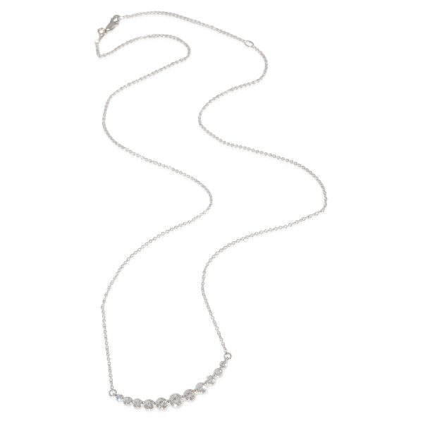 127396 bv Diamond Smile Necklace in 14K White Gold 100 CTW G HSI2