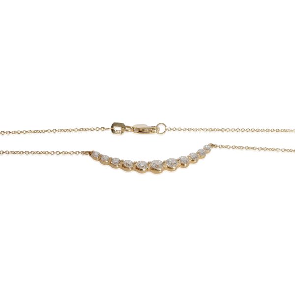 127397 sv Diamond Smile Necklace in 14K Yellow Gold 100 CTW G HSI2