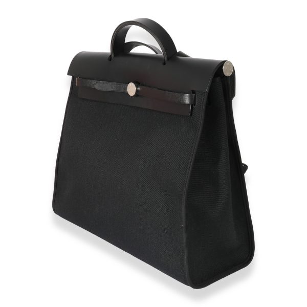 127503 sv Herm√®s Black Canvas Herbag 39