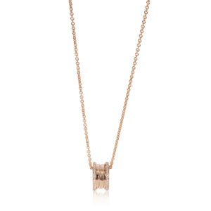 127525 fv BVLGARI Bzero1 Diamond Pendant in 18k Rose Gold 038 CTW