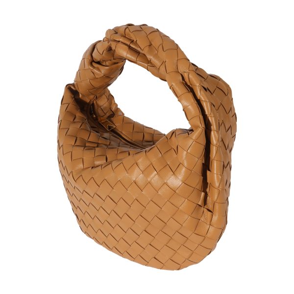 127548 sv Bottega Veneta Brown Intrecciato Teen Jodie