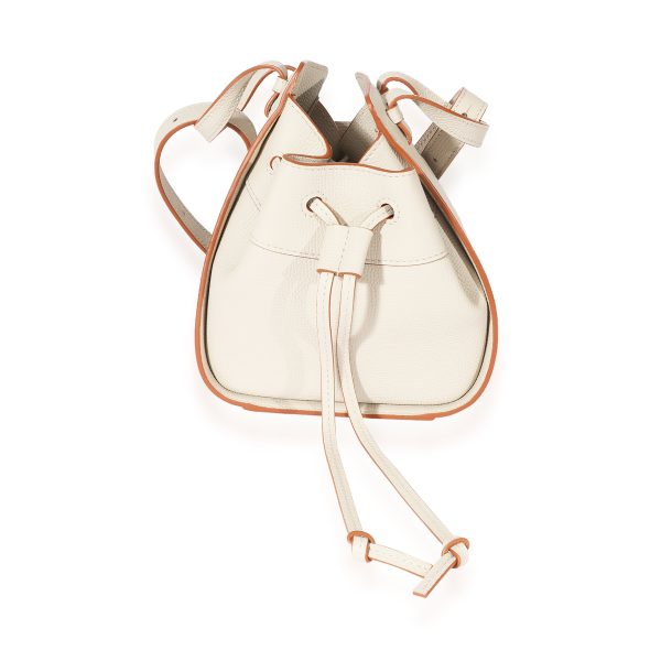 127557 fv Loewe Cream Leather Mini Hammock