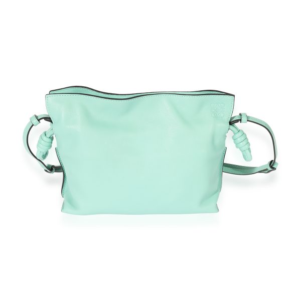 127559 fv Loewe Blue Leather Flamenco Mini Clutch