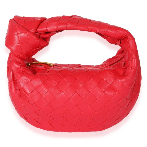 127565 fv 54c8fff1 4d41 4efc ac7f 0ecebdd0b90a Bottega Veneta Red Intrecciato Leather Jodie