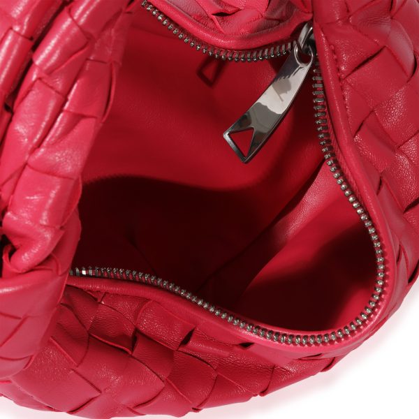 127566 bv Bottega Veneta Pink Intrecciato Leather Jodie