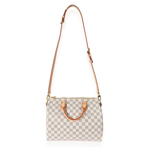 127590 bv 3c1be97c 379a 4e0b 993f 81529aabe8ed Louis Vuitton Canvas Damier Azur Bandouliere Speedy 30