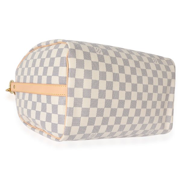 127590 clasp 6b874b81 ae0f 4f6f 9812 6799677f9df6 Louis Vuitton Canvas Damier Azur Bandouliere Speedy 30