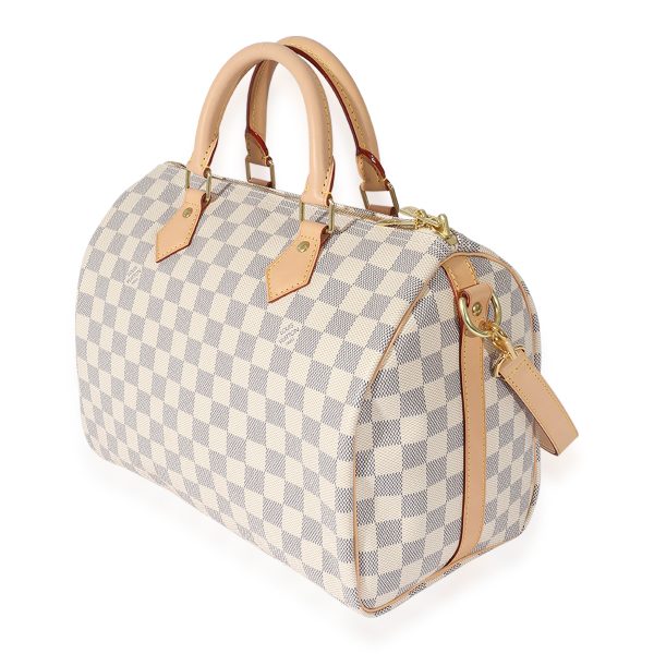 127590 sv c0d2073a f8be 4fa7 b4f2 1a4221044bac Louis Vuitton Canvas Damier Azur Bandouliere Speedy 30