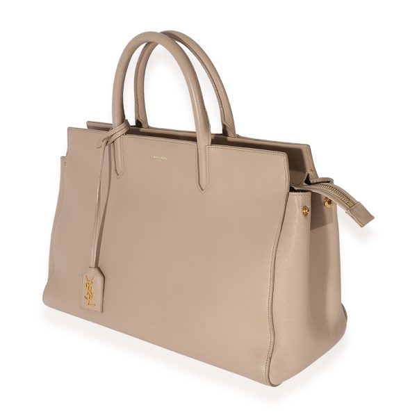 127635 sv Saint Laurent Beige Leather Medium Rive Cabas Bag