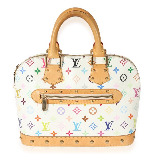 127636 fv 5ec75fb6 8d53 4f7e 839f fd2e338e47ec Louis Vuitton x Takashi Murakami White Monogram Multicolore Alma PM