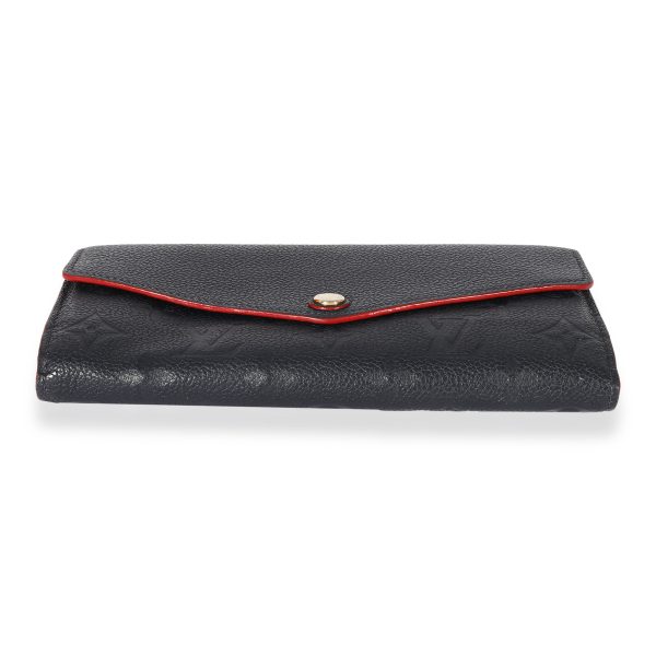 127644 stamp Louis Vuitton Marine Rouge Empreinte Sarah Wallet