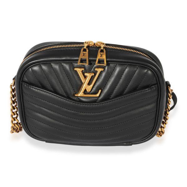 127752 fv Louis Vuitton Black Leather New Wave Camera Bag