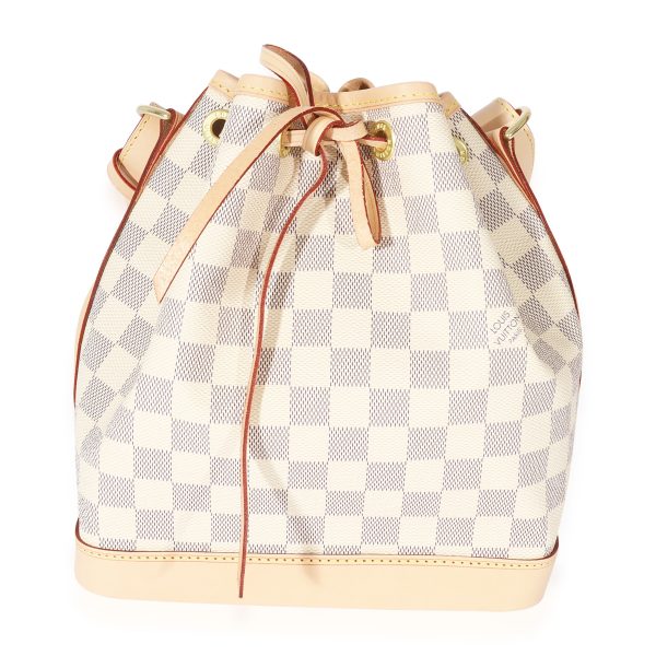 127772 fv Louis Vuitton Damier Azur Canvas Noe BB