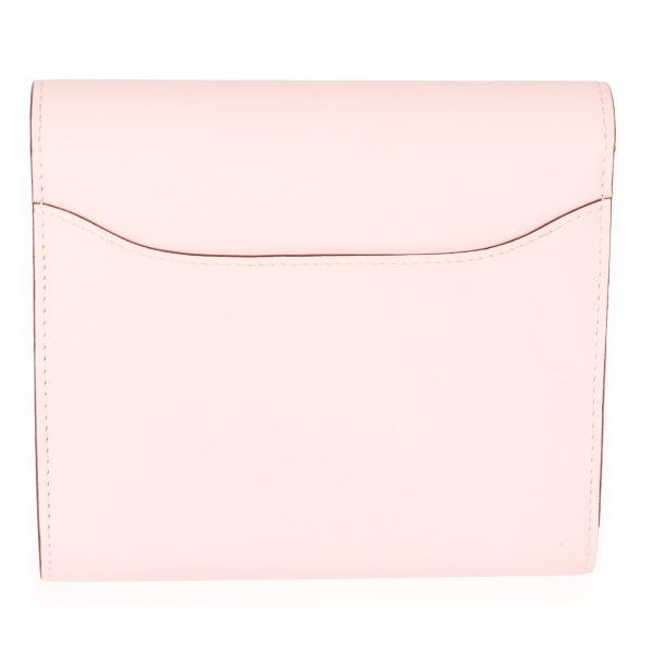 127781 pv Hermes Tadelakt Rose Sakura Bougainvillea Lizard Constance Wallet