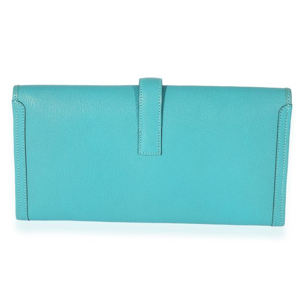 127784 pv Hermès Turquoise Chévre Jige Elan 29