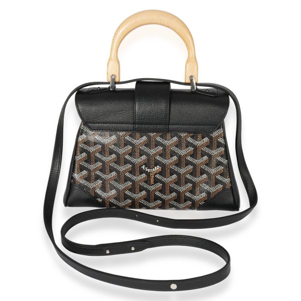 127794 pv Goyard Black Goyardine Mini Saigon