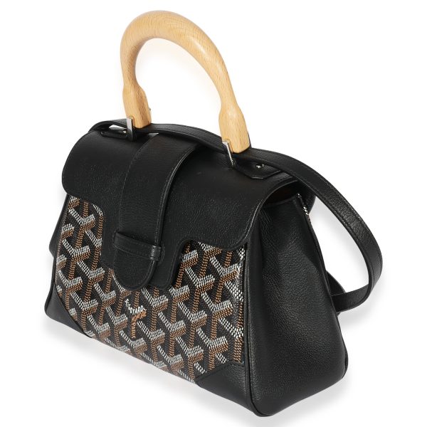 127794 sv Goyard Black Goyardine Mini Saigon