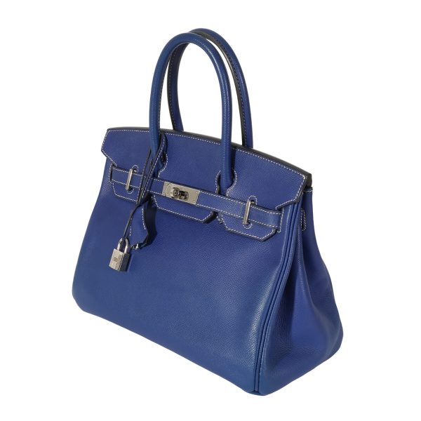 127838 sv 7cc3a70d 3d08 4ffa 854b 398085b393ea Herm√®s Bleu Electrique Mykonos Epsom Candy Birkin 30 PHW