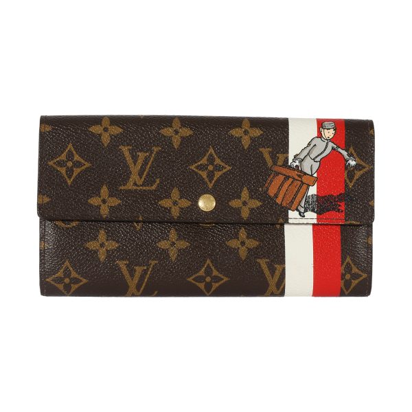 127842 fv Louis Vuitton Canvas Monogram Bellboy Groom Sarah Wallet