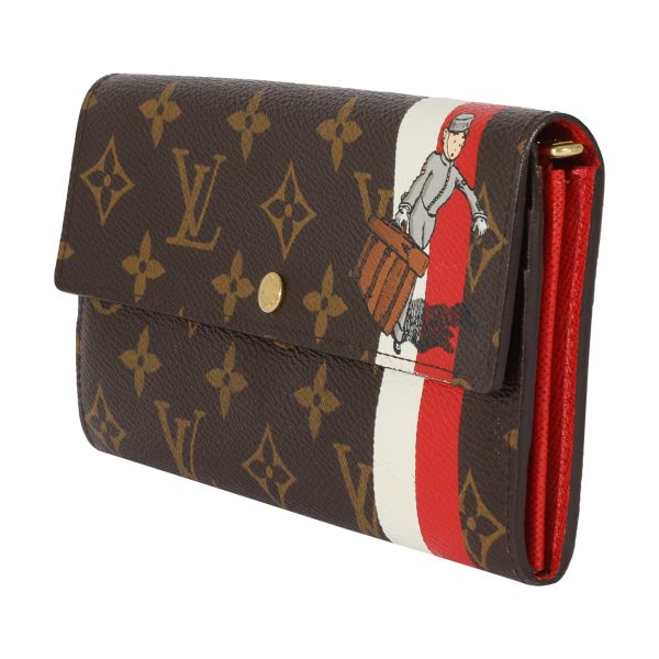 127842 sv Louis Vuitton Canvas Monogram Bellboy Groom Sarah Wallet