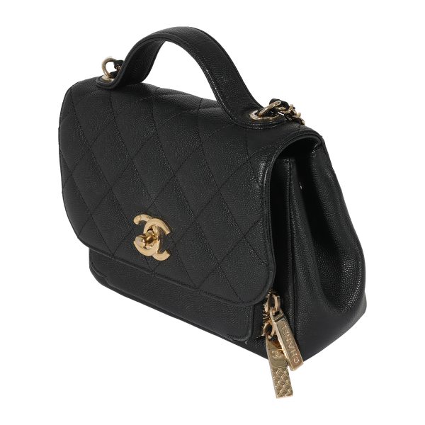 127863 sv f89230c5 ef14 474a ad67 bf47aa082fca Chanel Black Caviar Small Business Affinity Flap