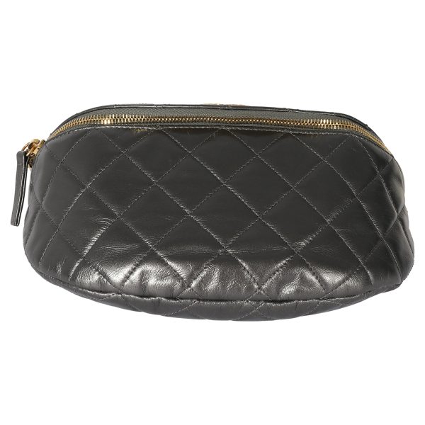 127956 stamp Chanel Metallic Quilted Calfskin Jeweled CC Crossbody Bag