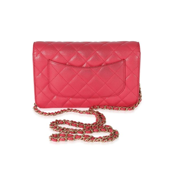 127962 pv Chanel Pink Caviar Wallet On Chain