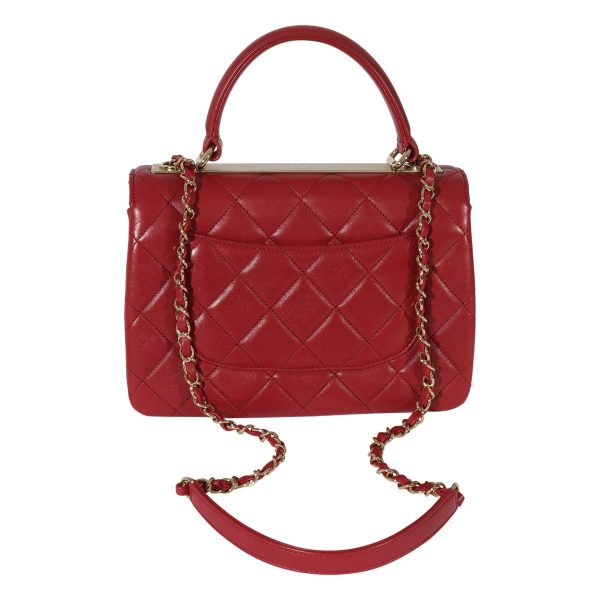 127965 pv d34c04b2 9694 4bf7 b769 12c522c46831 Chanel Red Lambskin Trendy Flap Bag