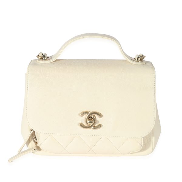 128009 fv dc265692 493b 45ec 89e6 26da250973df Chanel Cream Caviar Mini Business Affinity Flap